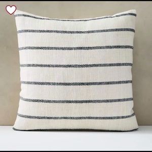 West elm cotton silk simple stripe pillow cover